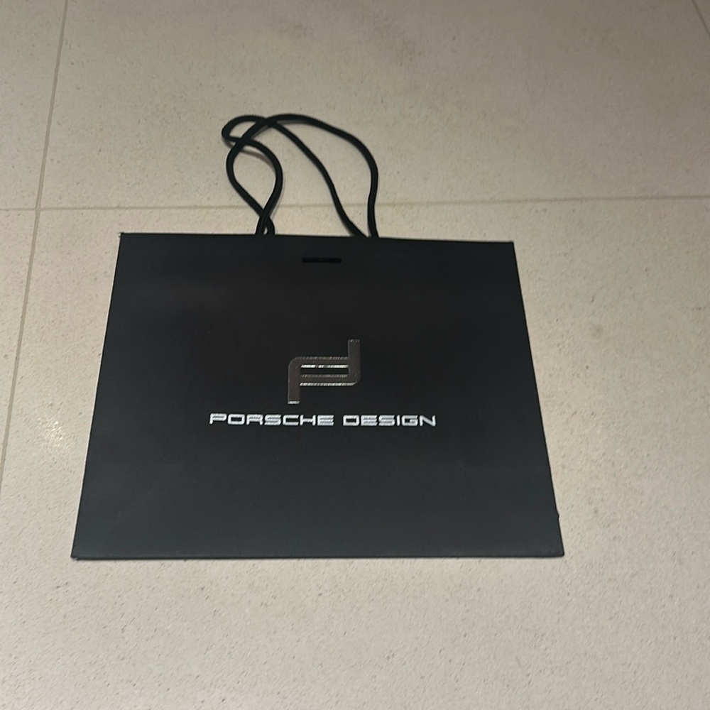 Porsche paper bag.